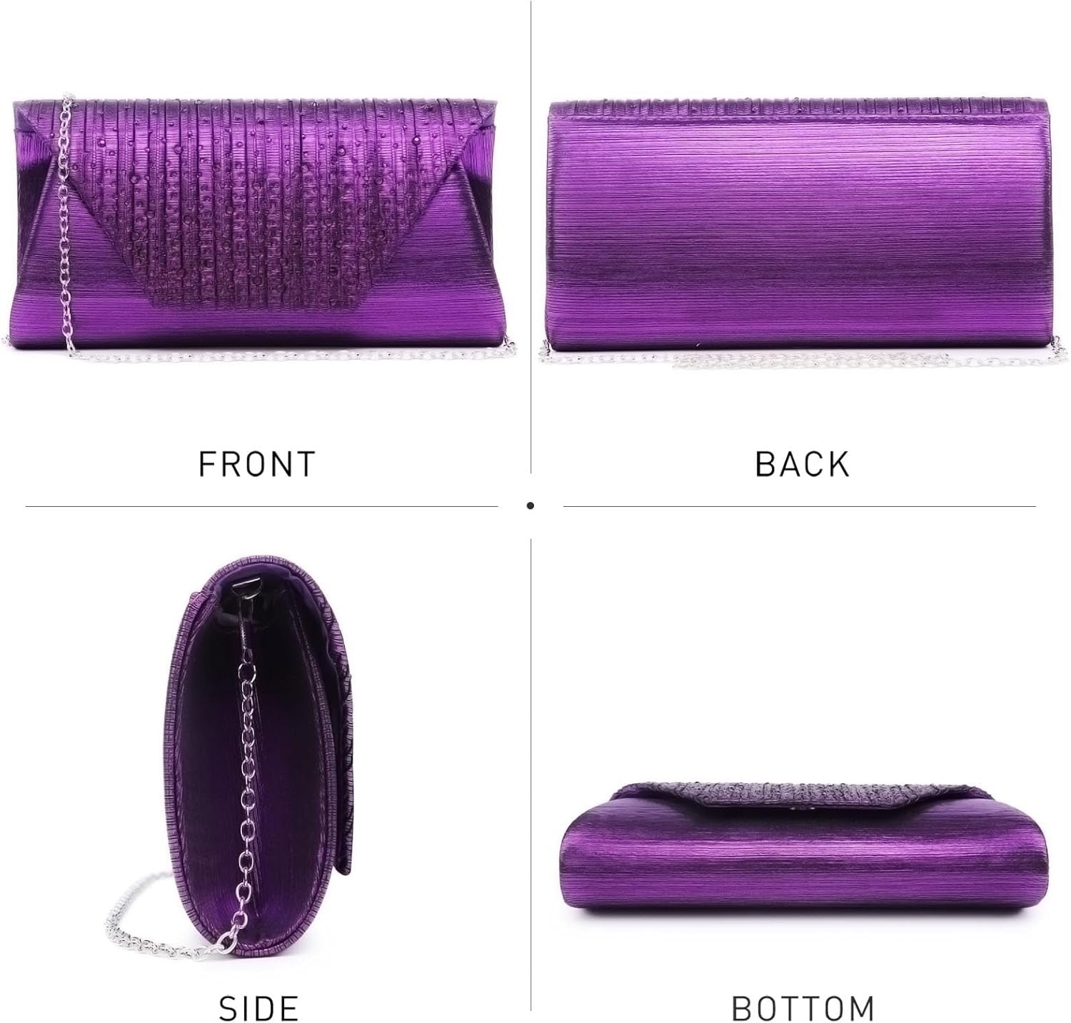 Women Evening Bags Wedding Purses Handbags Party Clutches Cocktail Prom Formal Clutch with Glitter Rhinestones