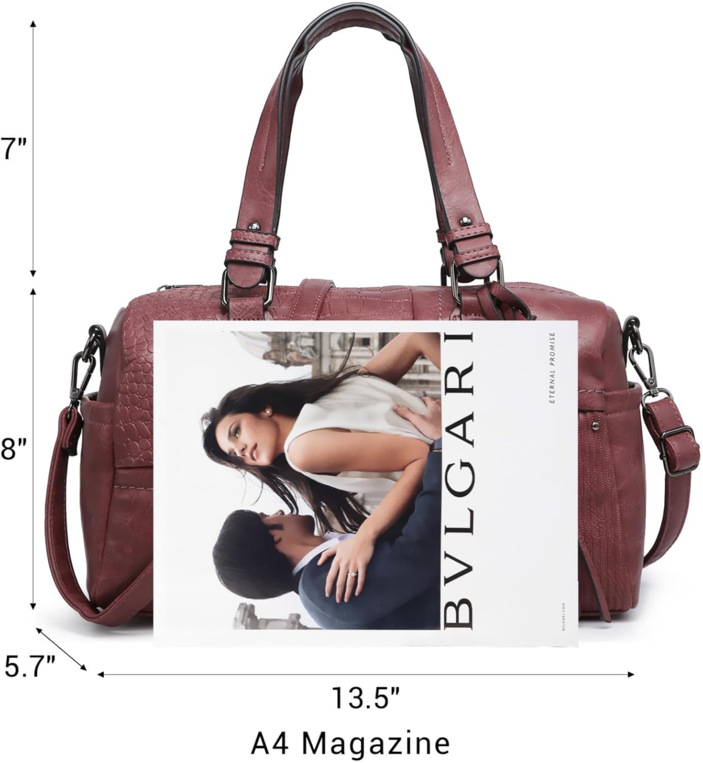 Women Soft Vegan Leather Barrel Bags Large Hobo Top Handle Work Totes Satchel Handbags Shoulder Purse