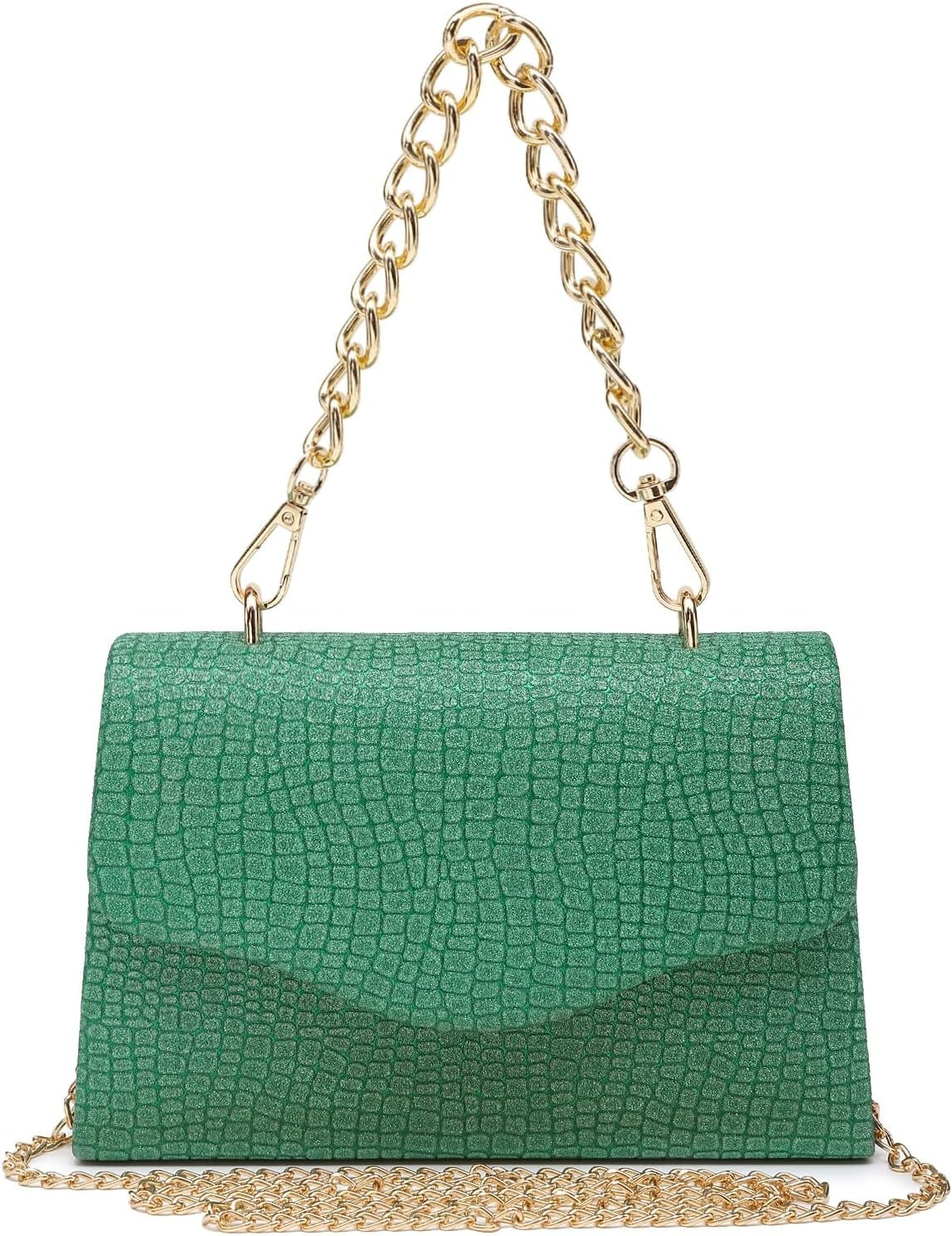 Women Sparkling Glitter Evening Handbag Top Handle Clutch Purse for Wedding Party Prom Cocktail Bridal