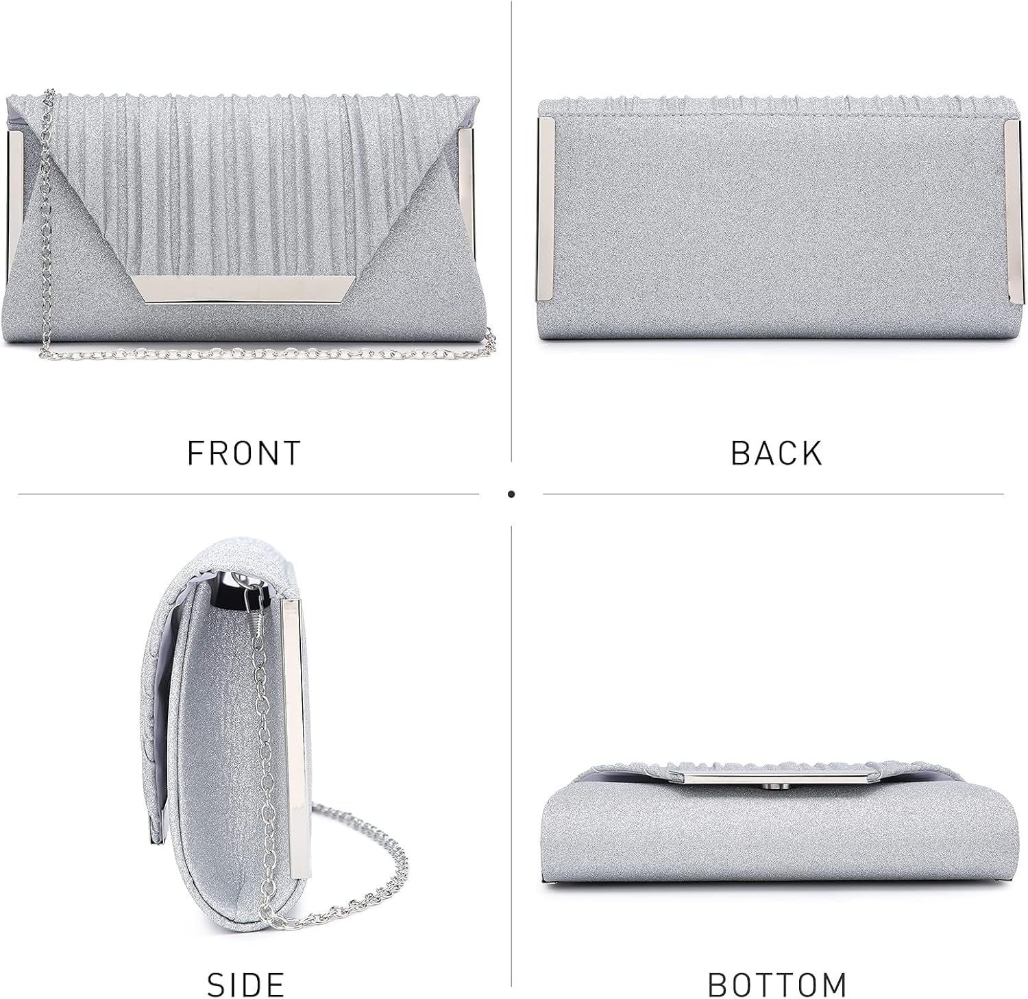 Women Evening Bags Wedding Purses Handbags Party Clutches Cocktail Prom Formal Clutch with Glitter Rhinestones