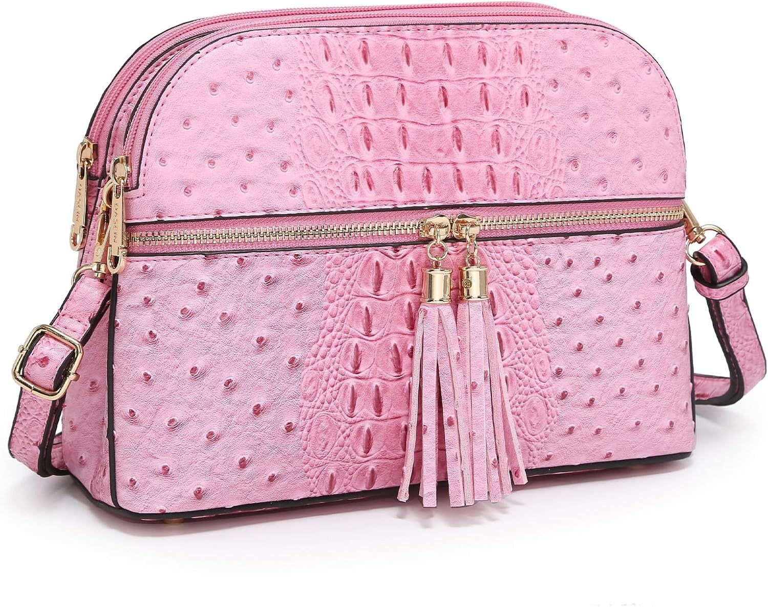 Women Tassel Zipper Pocket Crossbody Bag Shoulder Purse Fashion Travel Bag