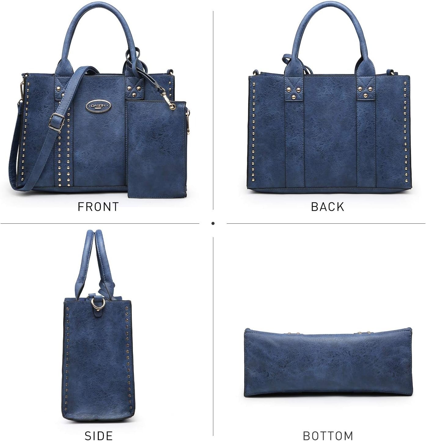 Purses Handbags for Women Tote Wallet Set Top Handle Satchel Shoulder Hobo Bag 3pcs