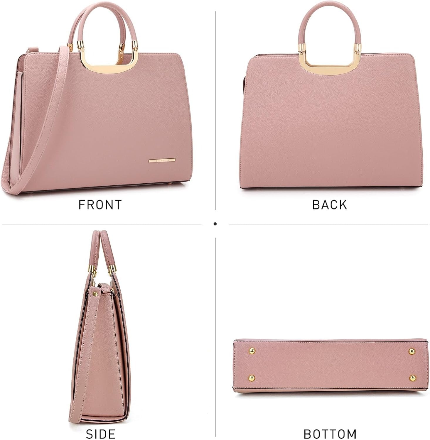 Womens Handbag Top Handle Shoulder Bag Tote Satchel Purse Work Bag with Matching Wallet