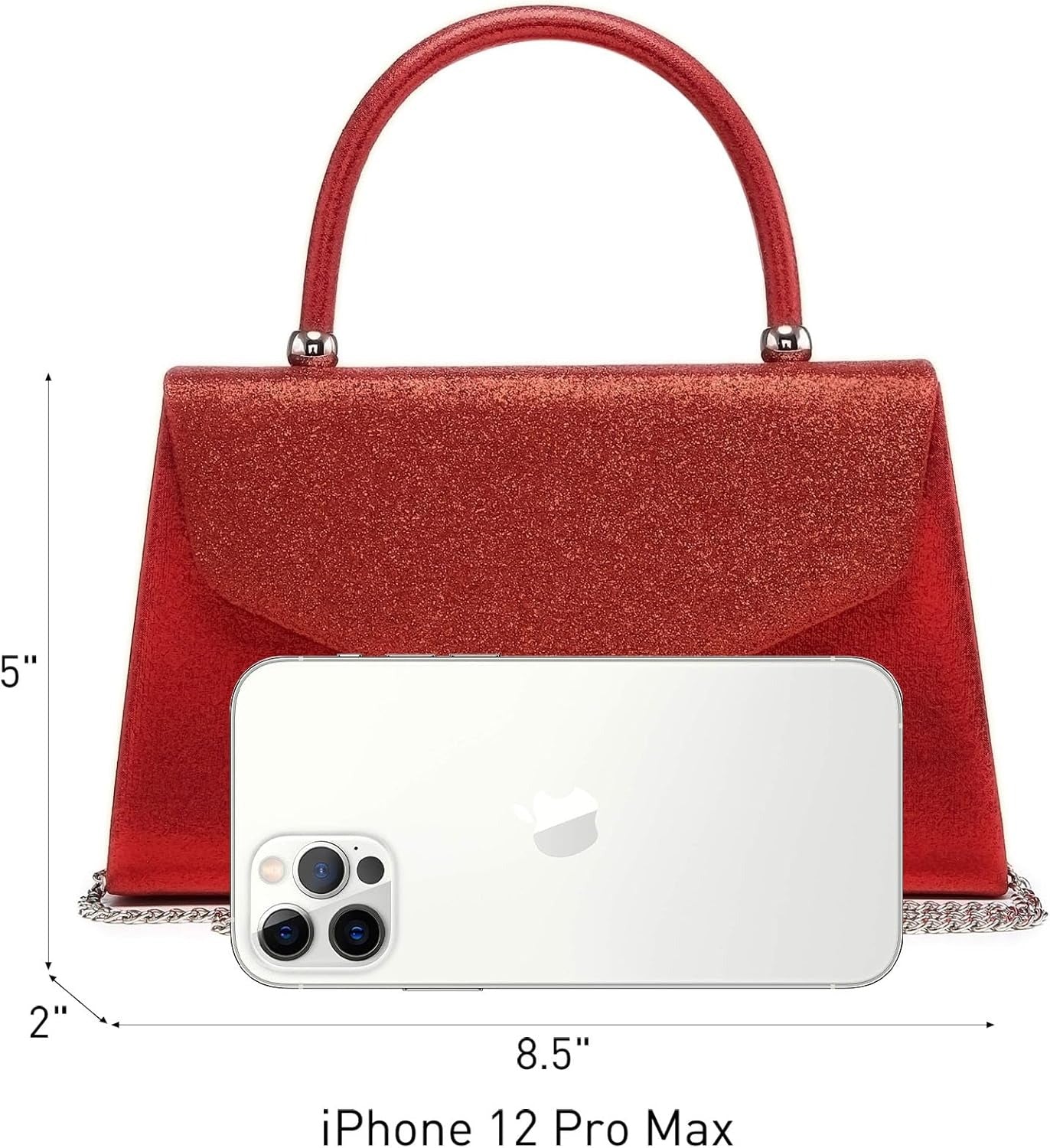 Women's Evening Bag Party Clutches Wedding Purses Cocktail Prom Handbags with Frosted Glittering