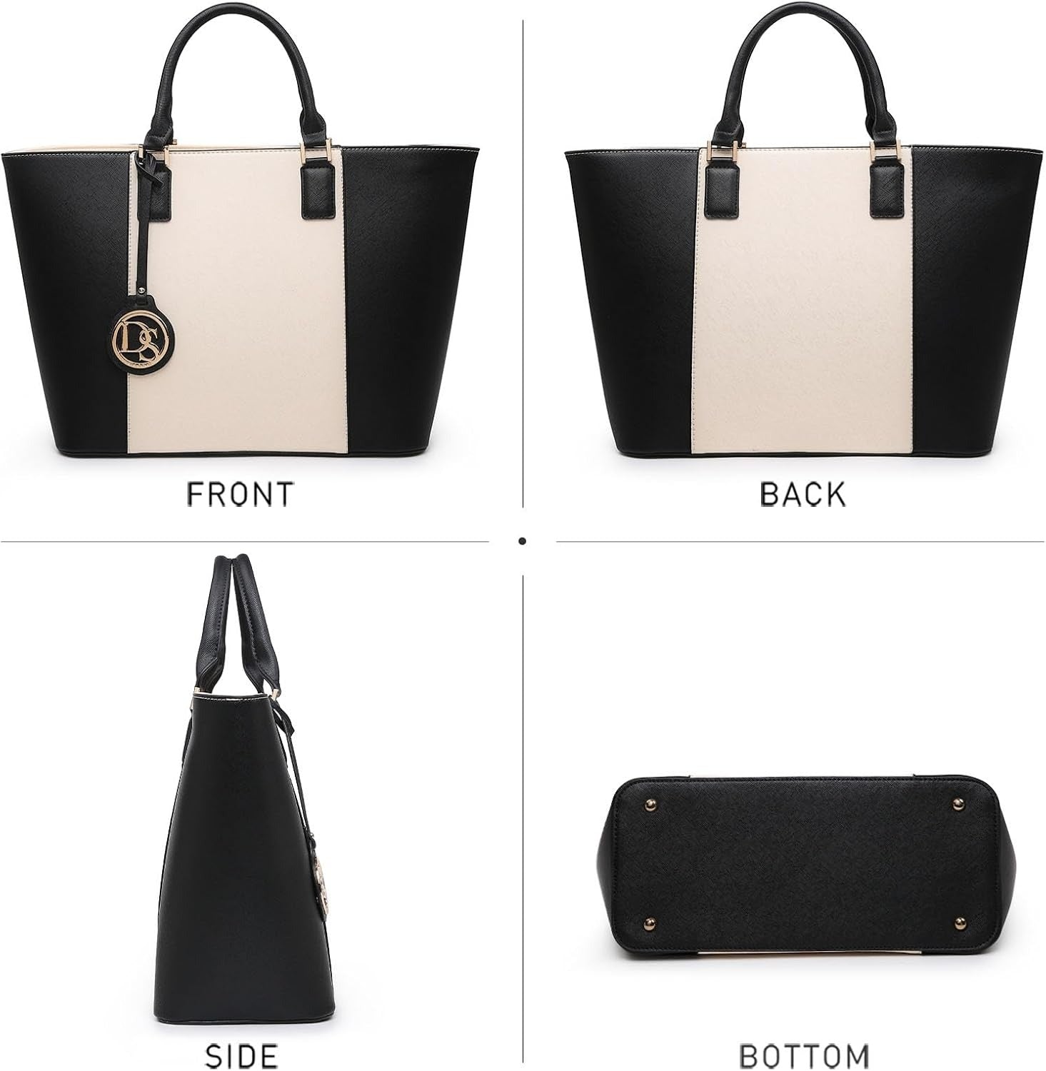 Satchel Purse Handbag for Women Large Shoulder Work Tote Bag With Matching Wallet