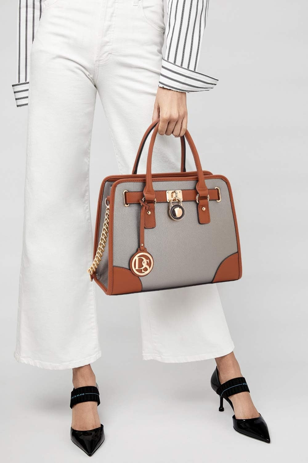 Women Handbags Top Handle Satchel Purse Shoulder Bag Hobo Bag Work Bag Set 2pcs