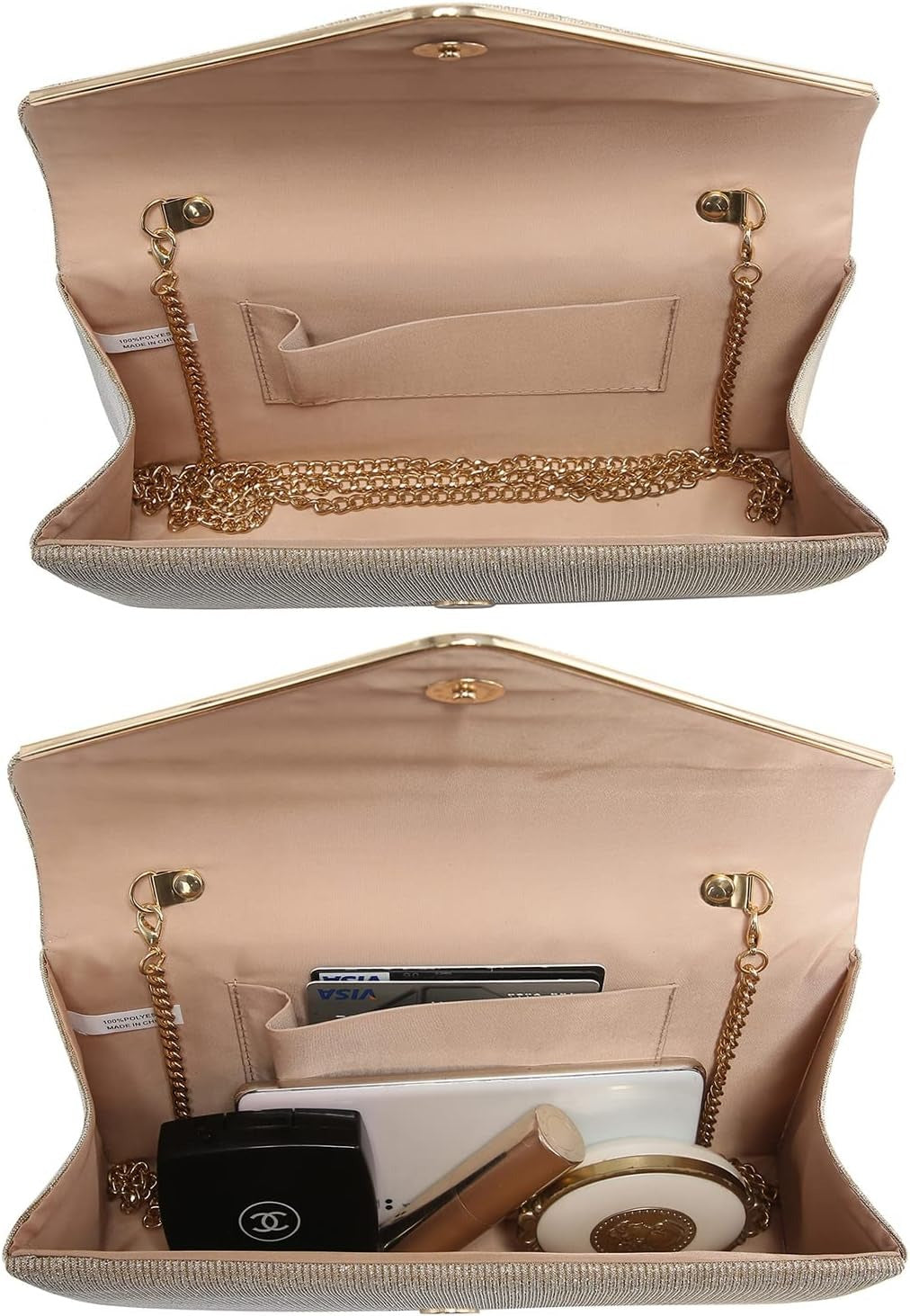 Women Glistening Clutches Handbags Evening Bags Wedding Purses Cocktail Prom Party Clutches