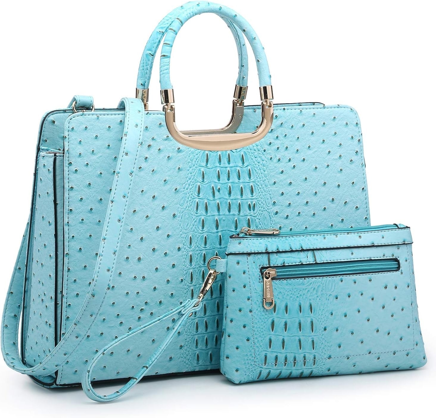 Womens Handbag Top Handle Shoulder Bag Tote Satchel Purse Work Bag with Matching Wallet