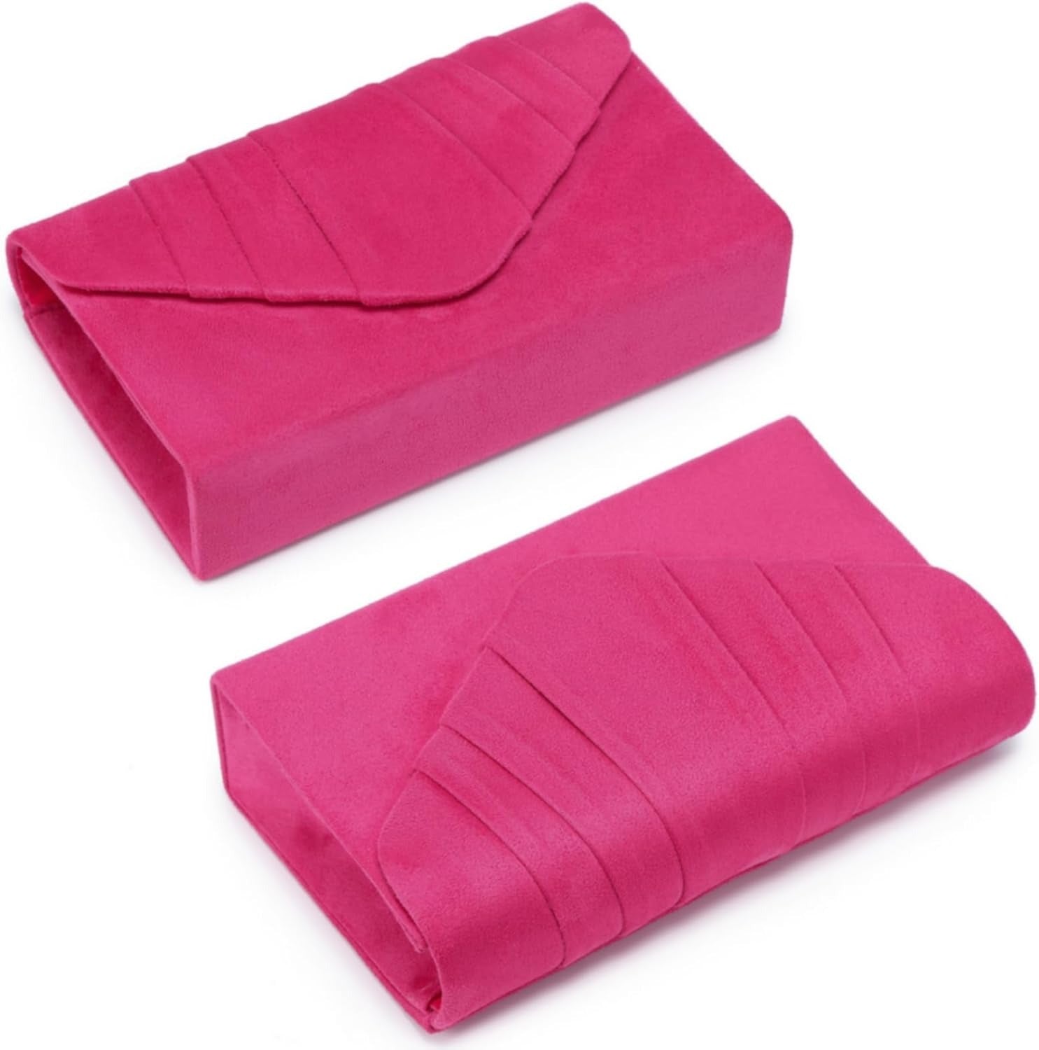 Women's Evening Bag Pleated Envelope Clutch Handbag Wedding Party Bridal Purse