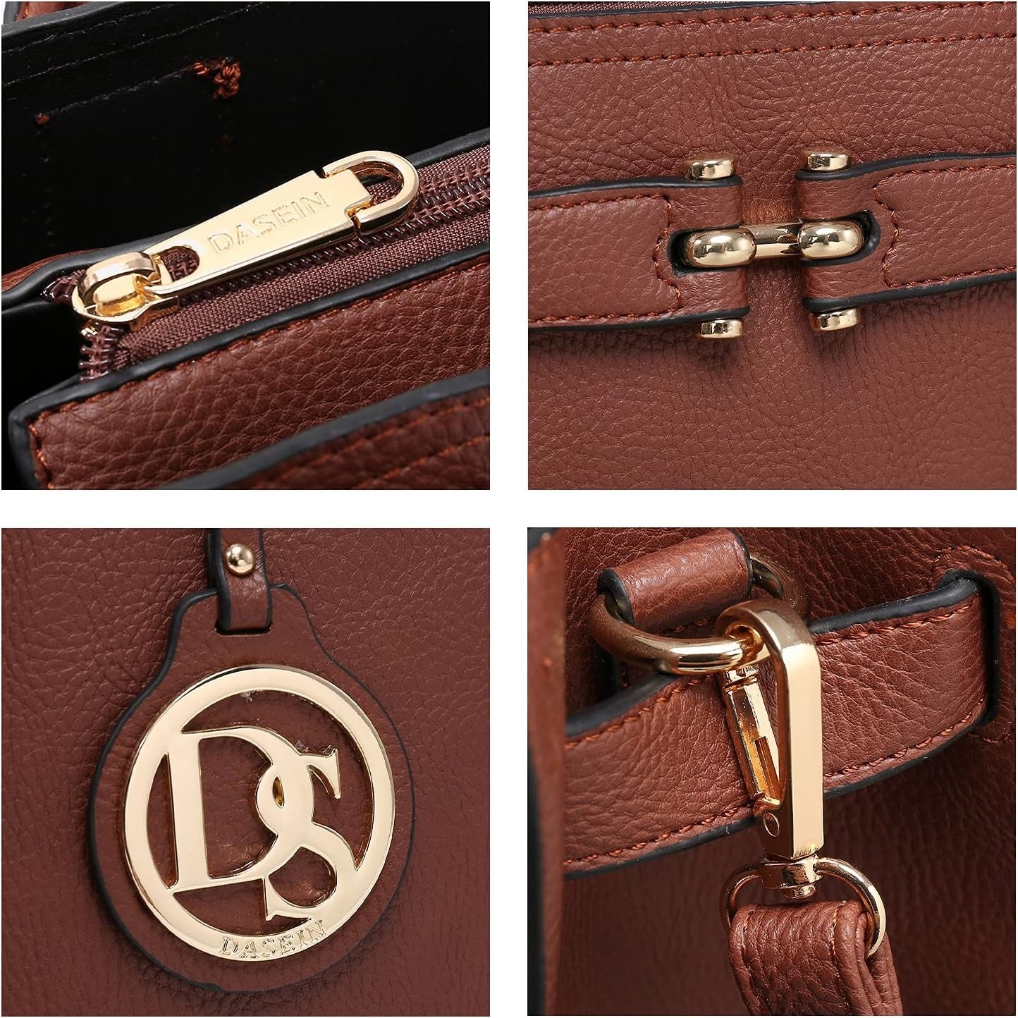 Women Satchel Purses Handbags Belted Top-handle Work Tote Shoulder Bags with Long Strap