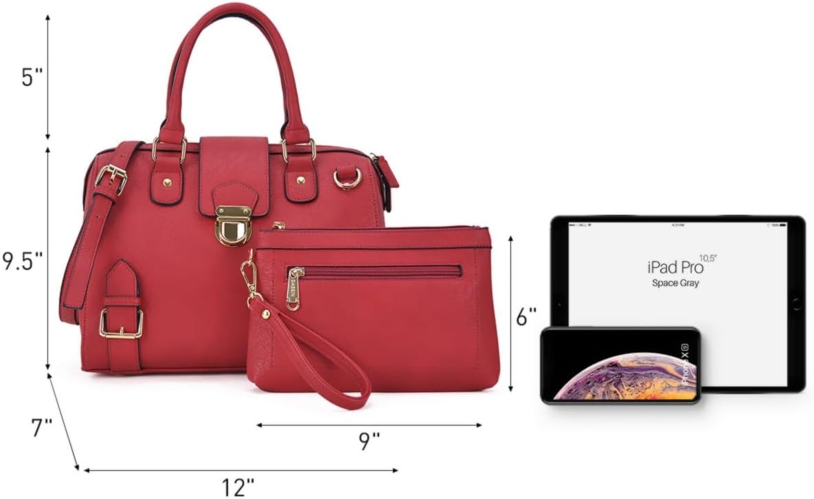 Women Barrel Handbags Fashion Satchel Bags Top Handle Shoulder Purses Vegan Leather Work Tote