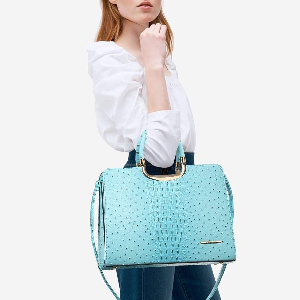 Womens Handbag Top Handle Shoulder Bag Tote Satchel Purse Work Bag with Matching Wallet