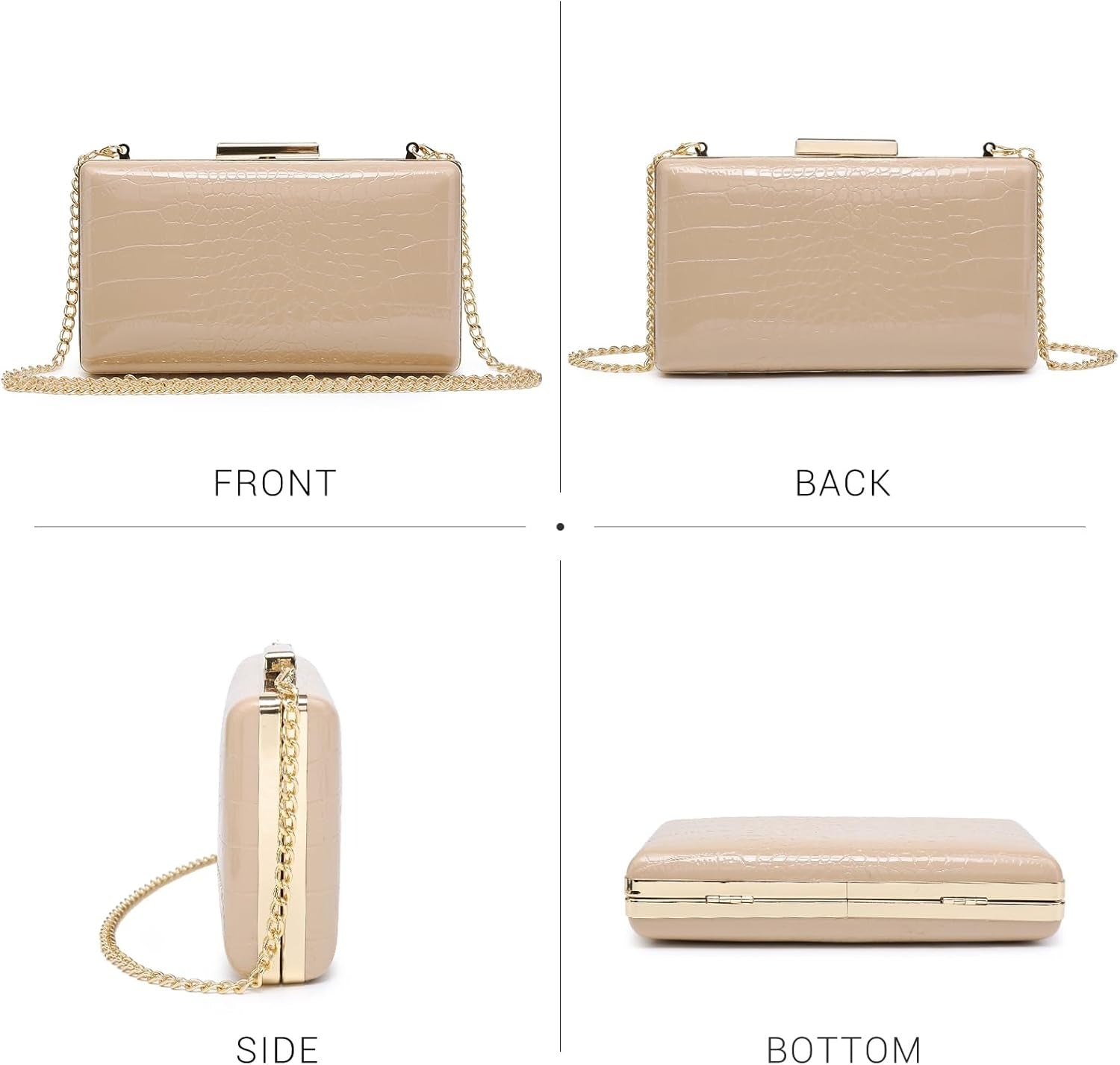 Women Croro Evening Purses Clutch Bags Formal Party Clutches Wedding Purses