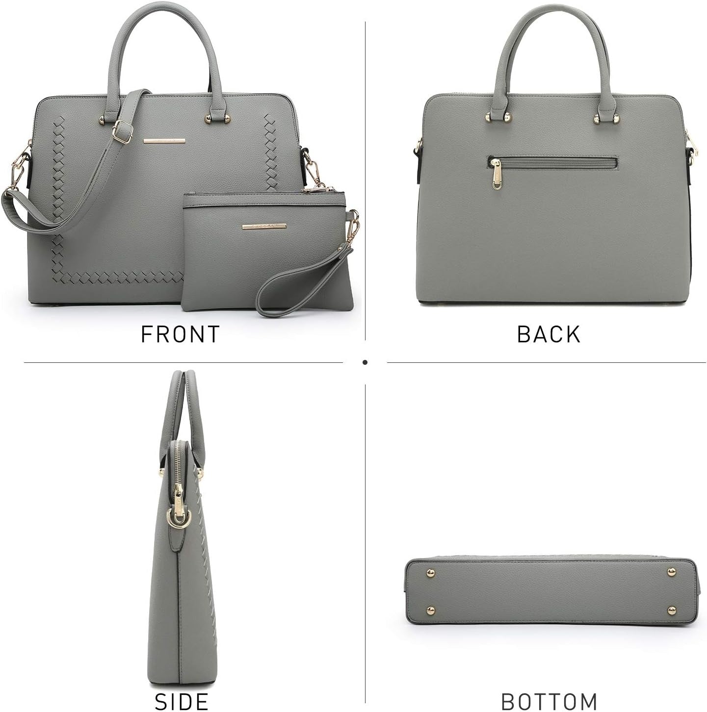 Laptop Bag for Women 14 Inch Computer Shoulder Bag Large Capacity Messenger Bag Business Office Professional Work Tote