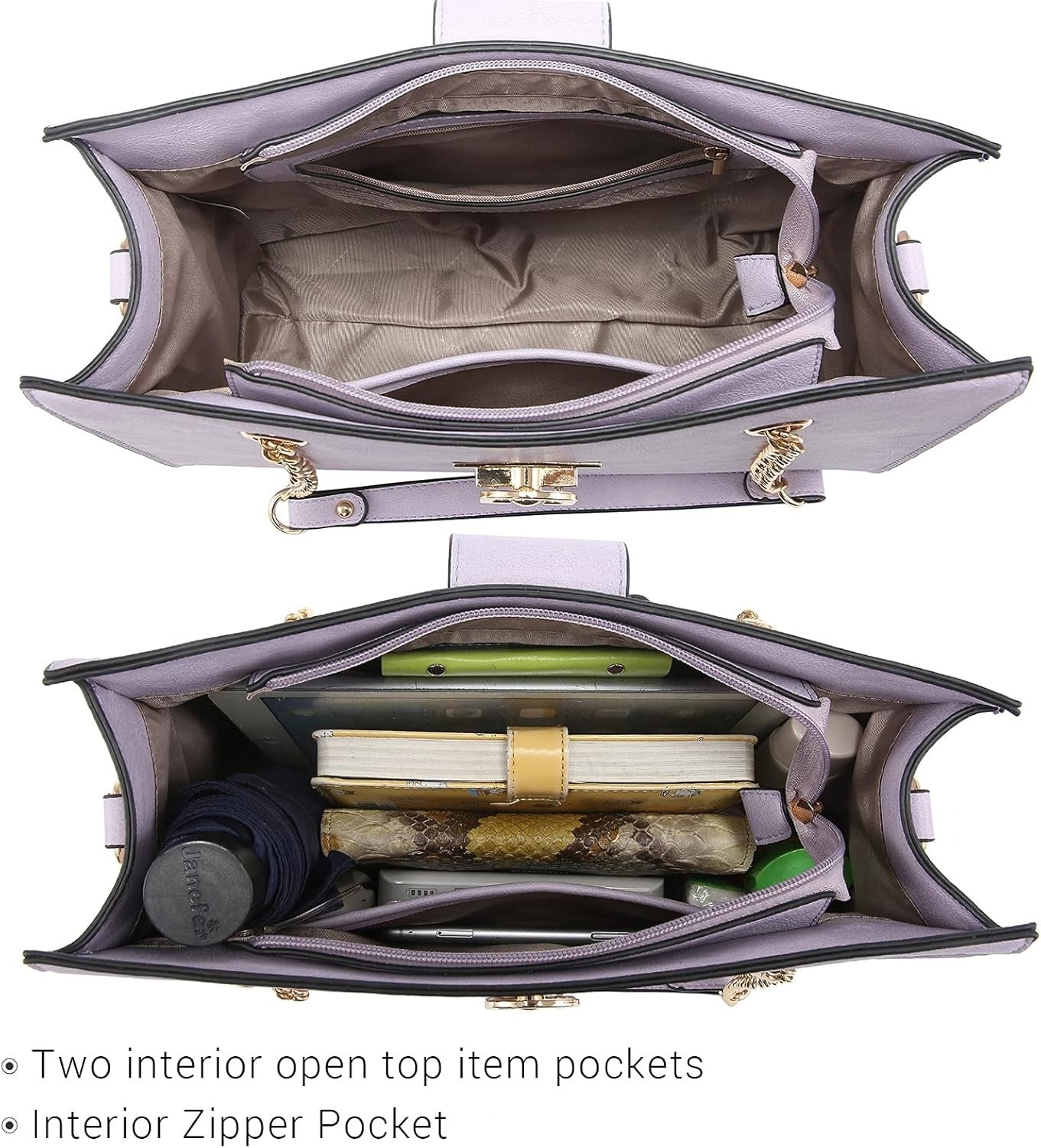 Leather Handbag Tote Hobo Bag for Women Shoulder Purse Top Handle Satchel Bag with Matching Clutch