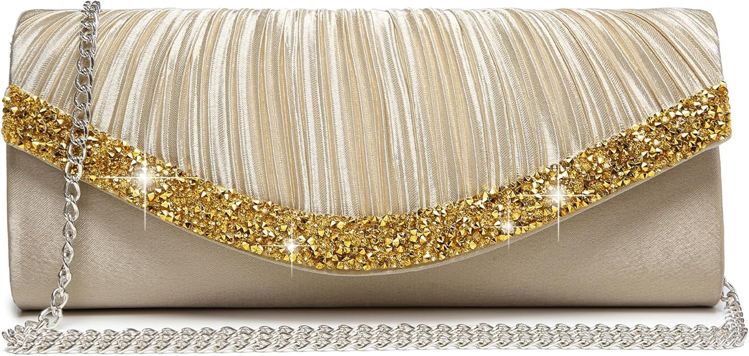 Clutch Purses for Women Evening Bags Formal Clutches with Rhinestones for Wedding Party Prom Dressy Purse