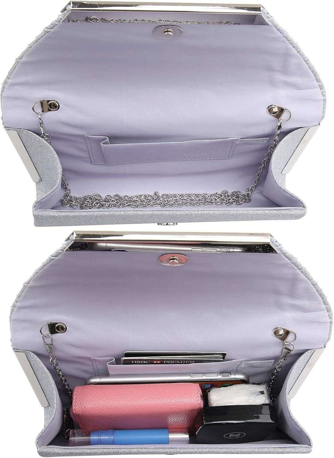 Women Evening Bags Wedding Purses Handbags Party Clutches Cocktail Prom Formal Clutch with Glitter Rhinestones