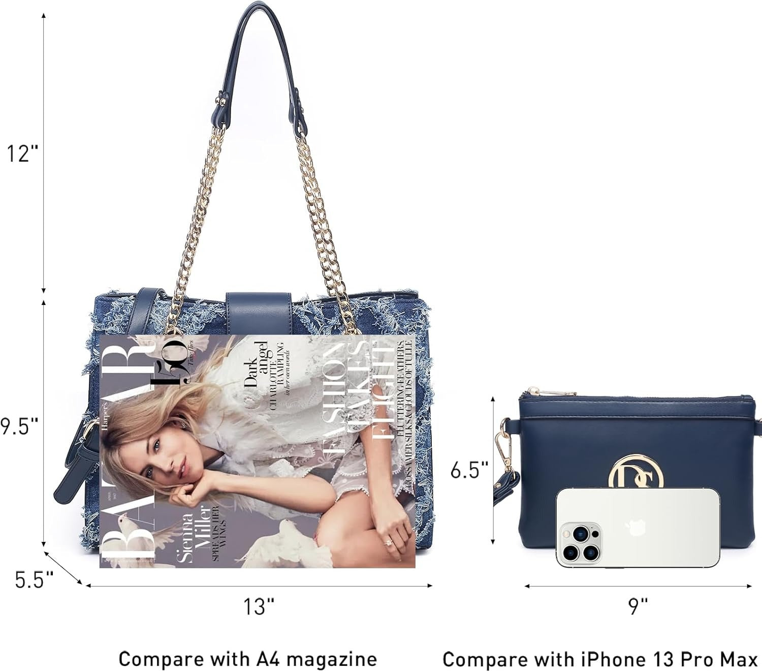 Leather Handbag Tote Hobo Bag for Women Shoulder Purse Top Handle Satchel Bag with Matching Clutch