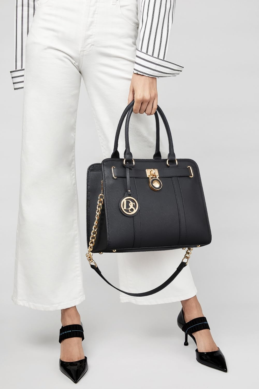 Handbags Purses Set for Women Top Handle Satchel Shoulder Bags Large Work Tote Bag with Matching Wallet