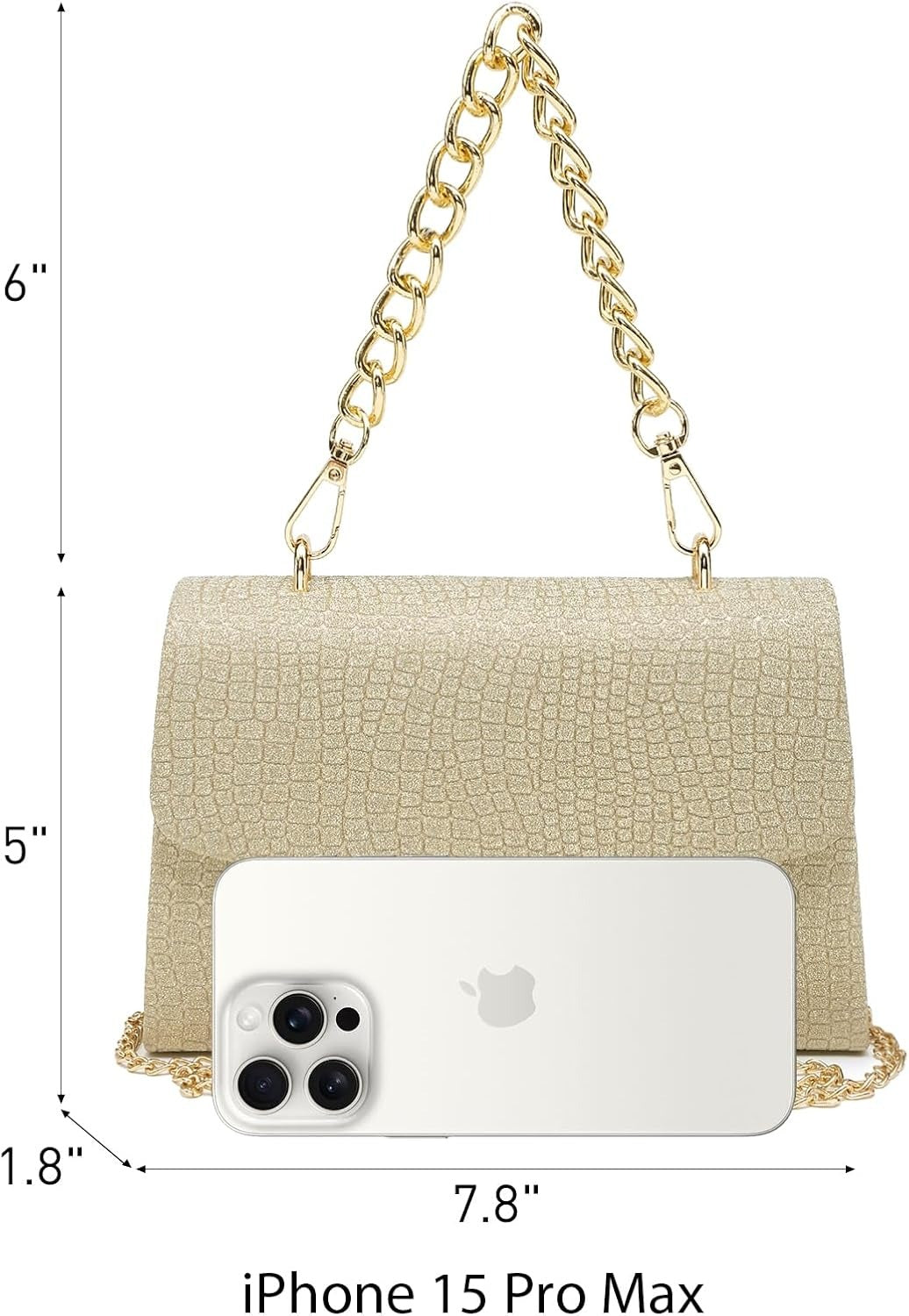 Women Sparkling Glitter Evening Handbag Top Handle Clutch Purse for Wedding Party Prom Cocktail Bridal