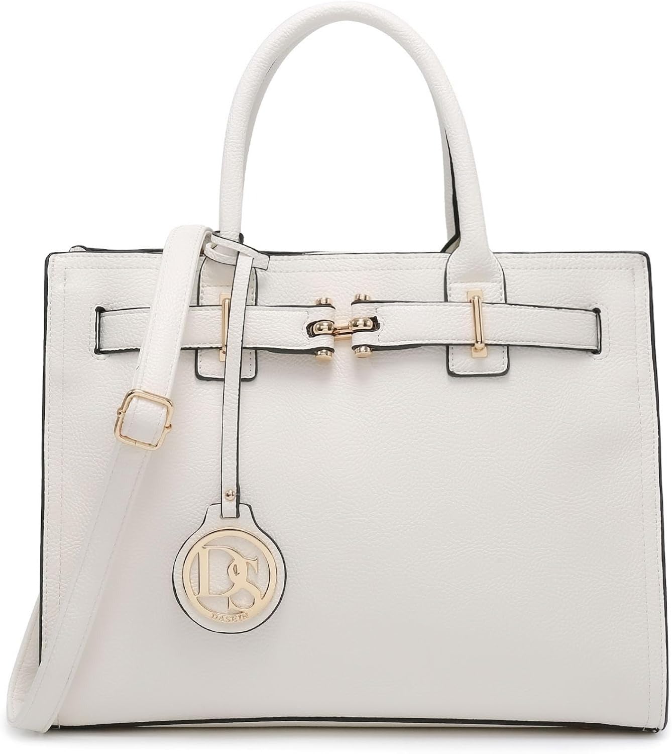 Women Satchel Purses Handbags Belted Top-handle Work Tote Shoulder Bags with Long Strap