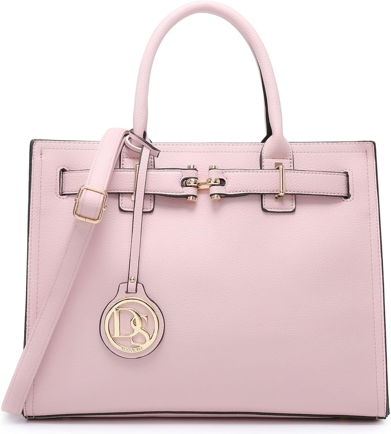 Women Satchel Purses Handbags Belted Top-handle Work Tote Shoulder Bags with Long Strap