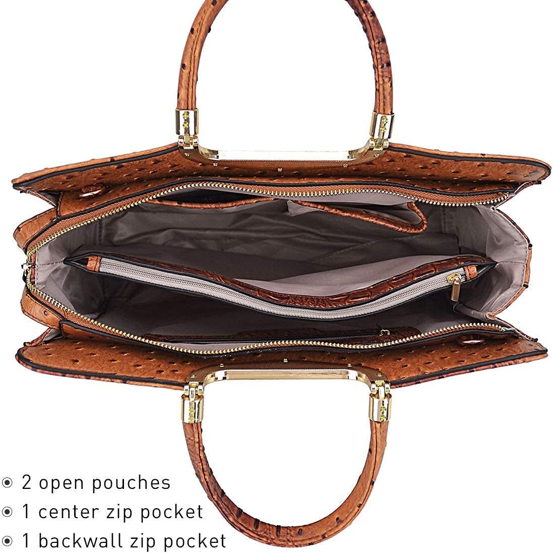 Womens Handbag Top Handle Shoulder Bag Tote Satchel Purse Work Bag with Matching Wallet