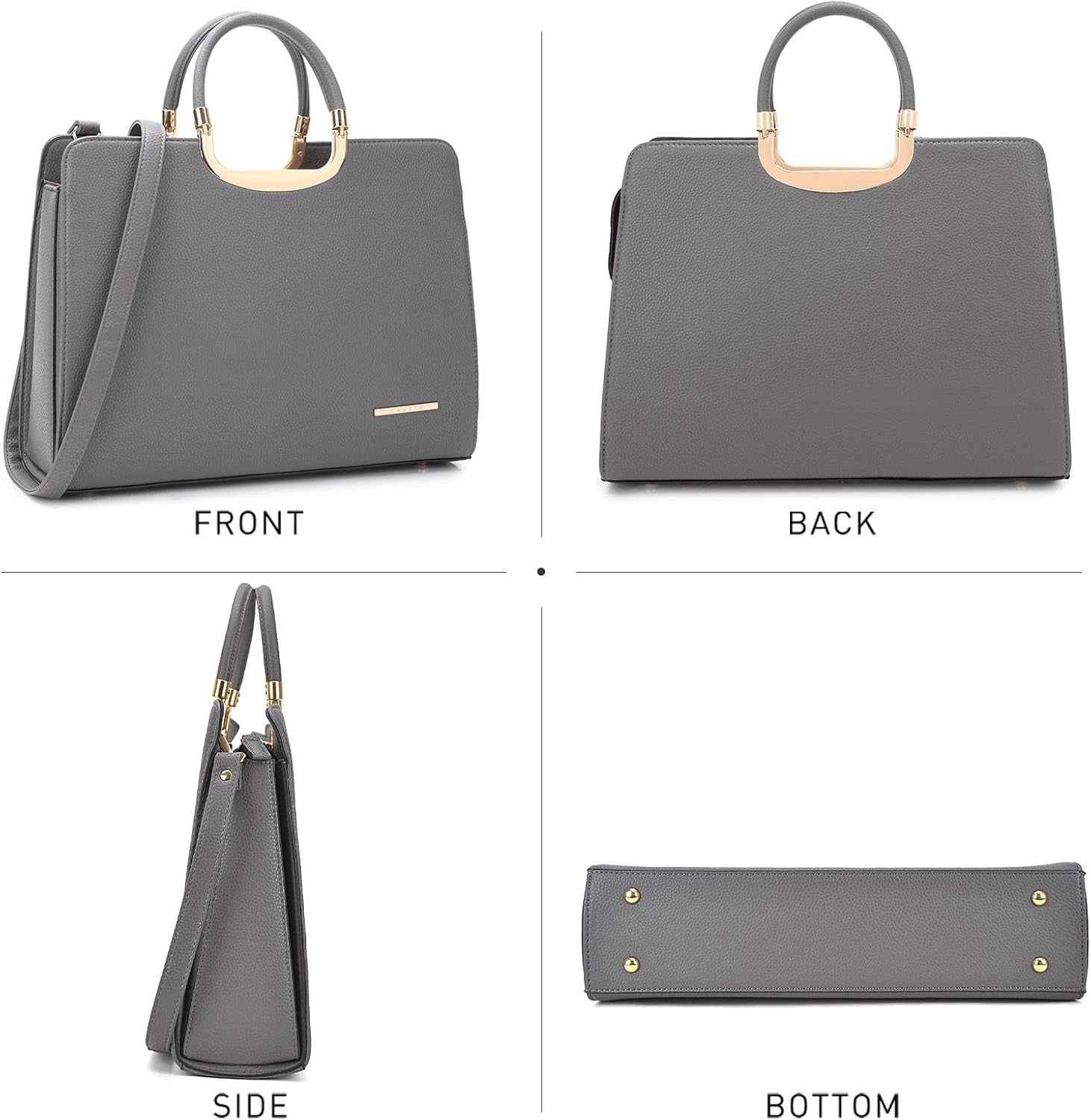 Womens Handbag Top Handle Shoulder Bag Tote Satchel Purse Work Bag with Matching Wallet