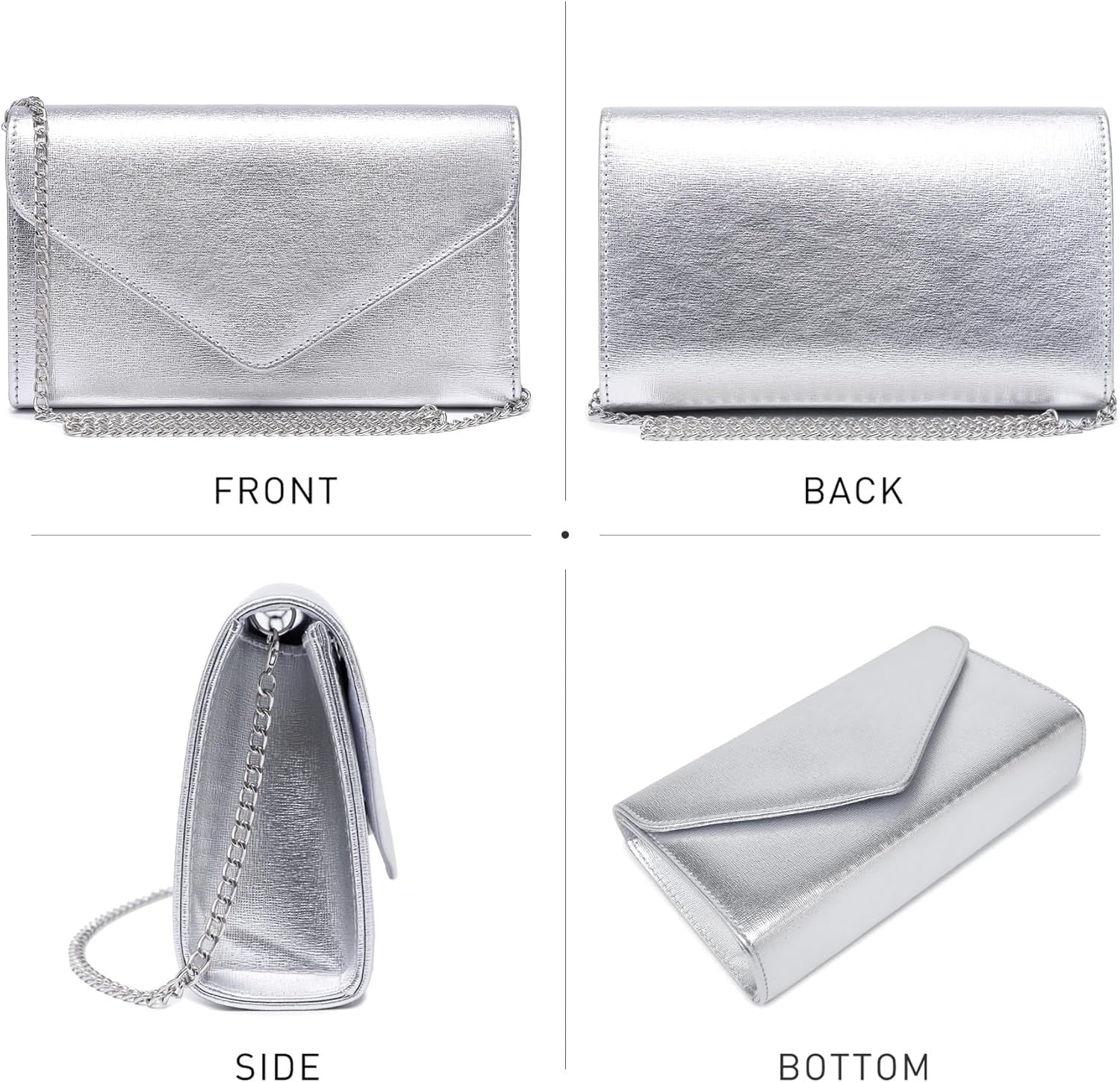 Women Glistening Clutches Handbags Evening Bags Wedding Purses Cocktail Prom Party Clutches