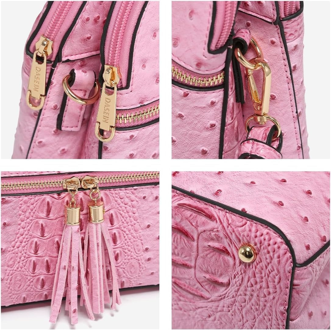 Women Tassel Zipper Pocket Crossbody Bag Shoulder Purse Fashion Travel Bag