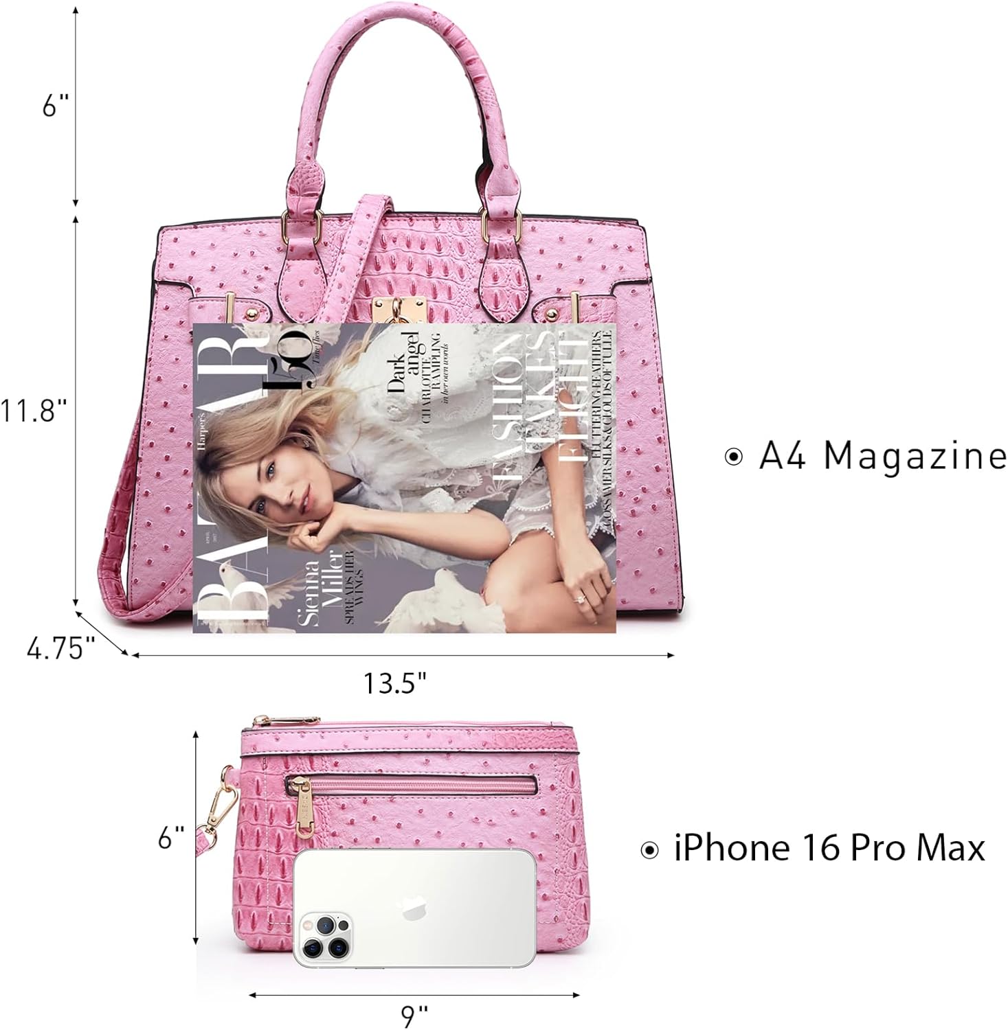 Women Handbags and Purses Ladies Shoulder Bag Top Handle Satchel Tote Work Bag