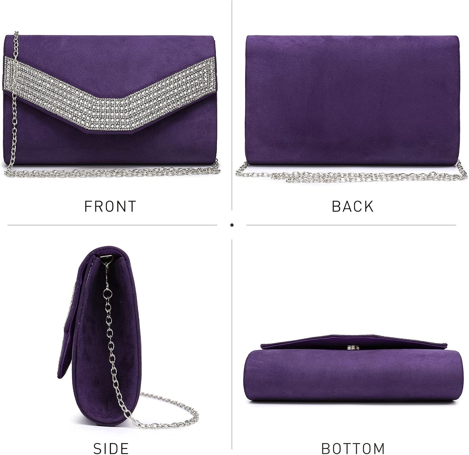 Women's Evening Bags Formal Party Clutches Wedding Purses Cocktail Prom Handbags