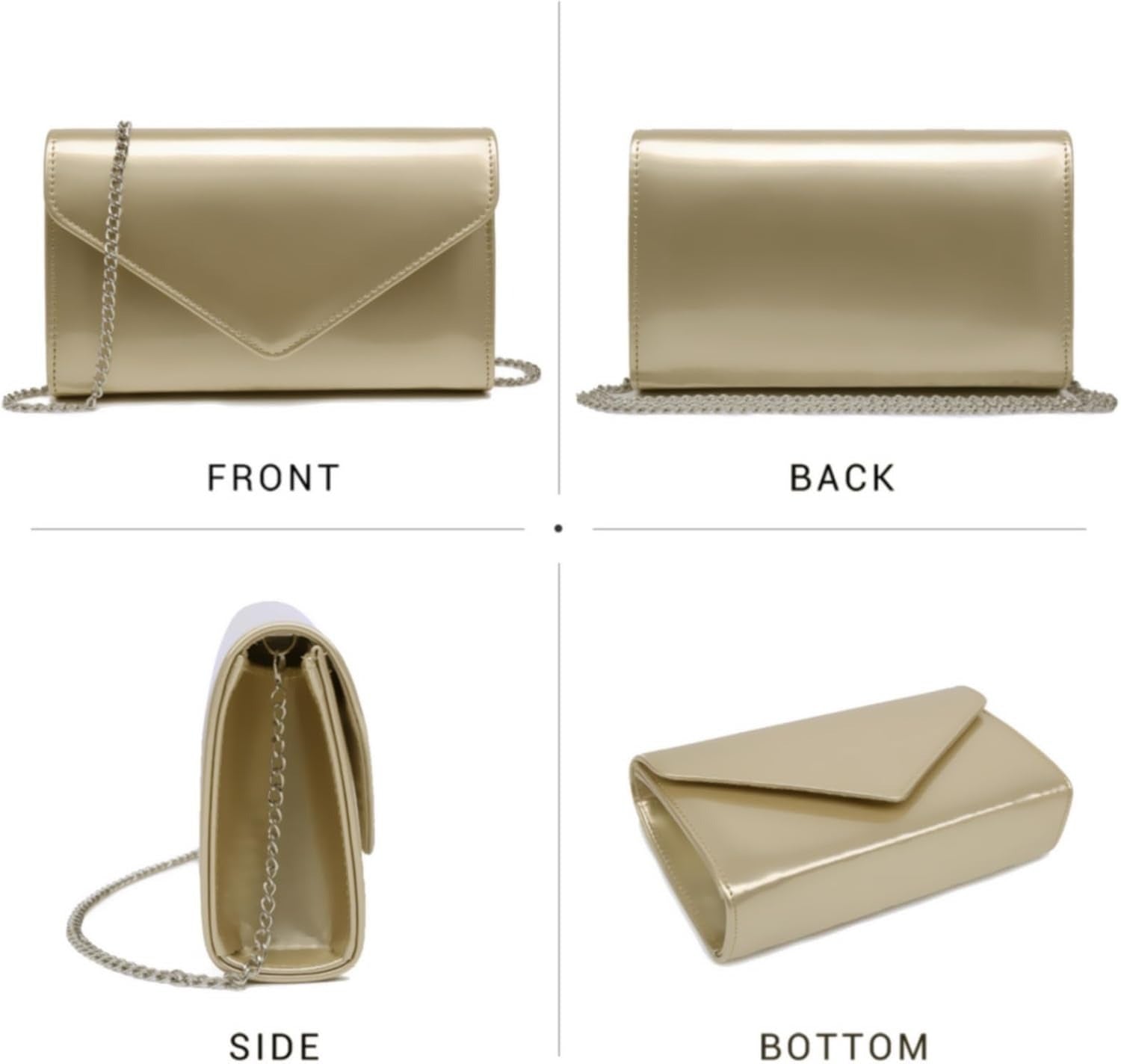 Women Glitter Evening Bags Formal Clutches Wedding Purses Party Dressy Clutch Purse Cocktail Prom Handbags