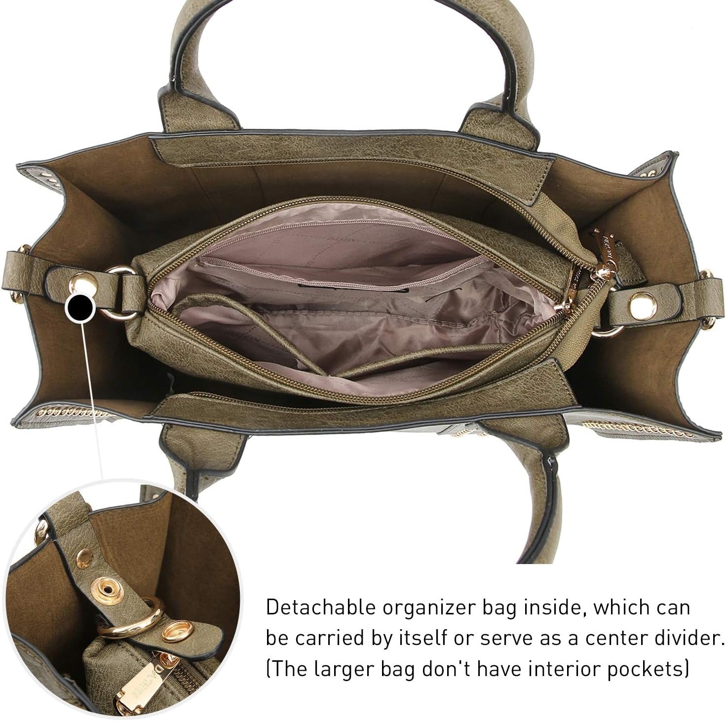 Purses Handbags for Women Tote Wallet Set Top Handle Satchel Shoulder Hobo Bag 3pcs