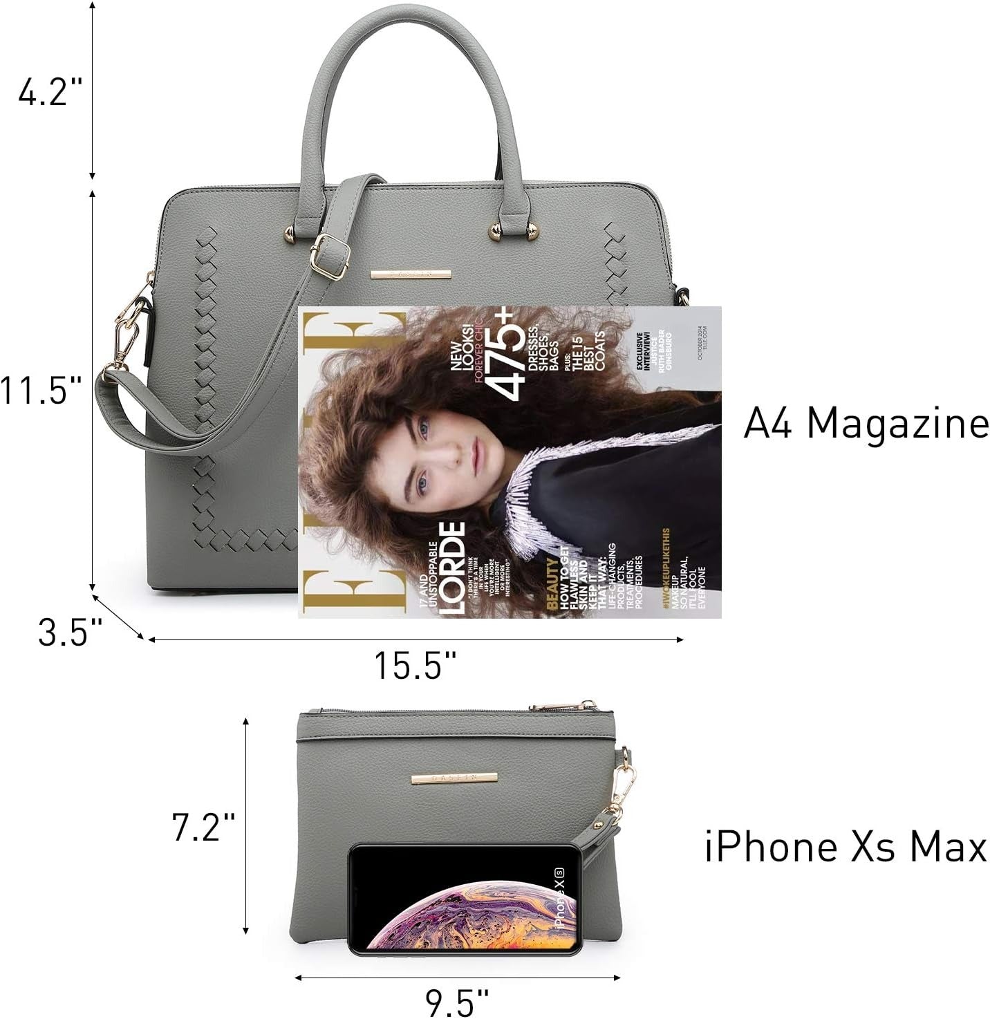 Laptop Bag for Women 14 Inch Computer Shoulder Bag Large Capacity Messenger Bag Business Office Professional Work Tote