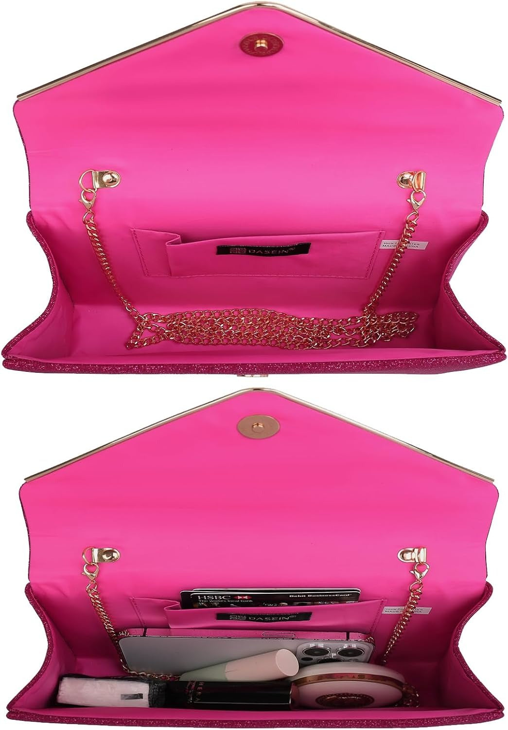 Women Glistening Clutches Handbags Evening Bags Wedding Purses Cocktail Prom Party Clutches