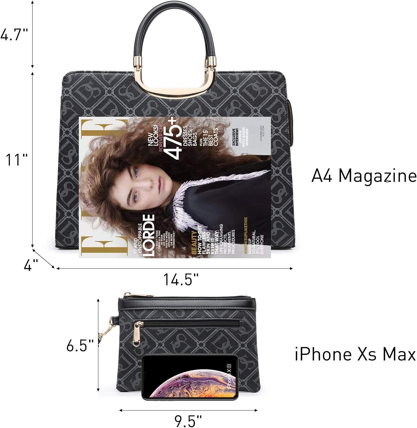 Womens Handbag Top Handle Shoulder Bag Tote Satchel Purse Work Bag