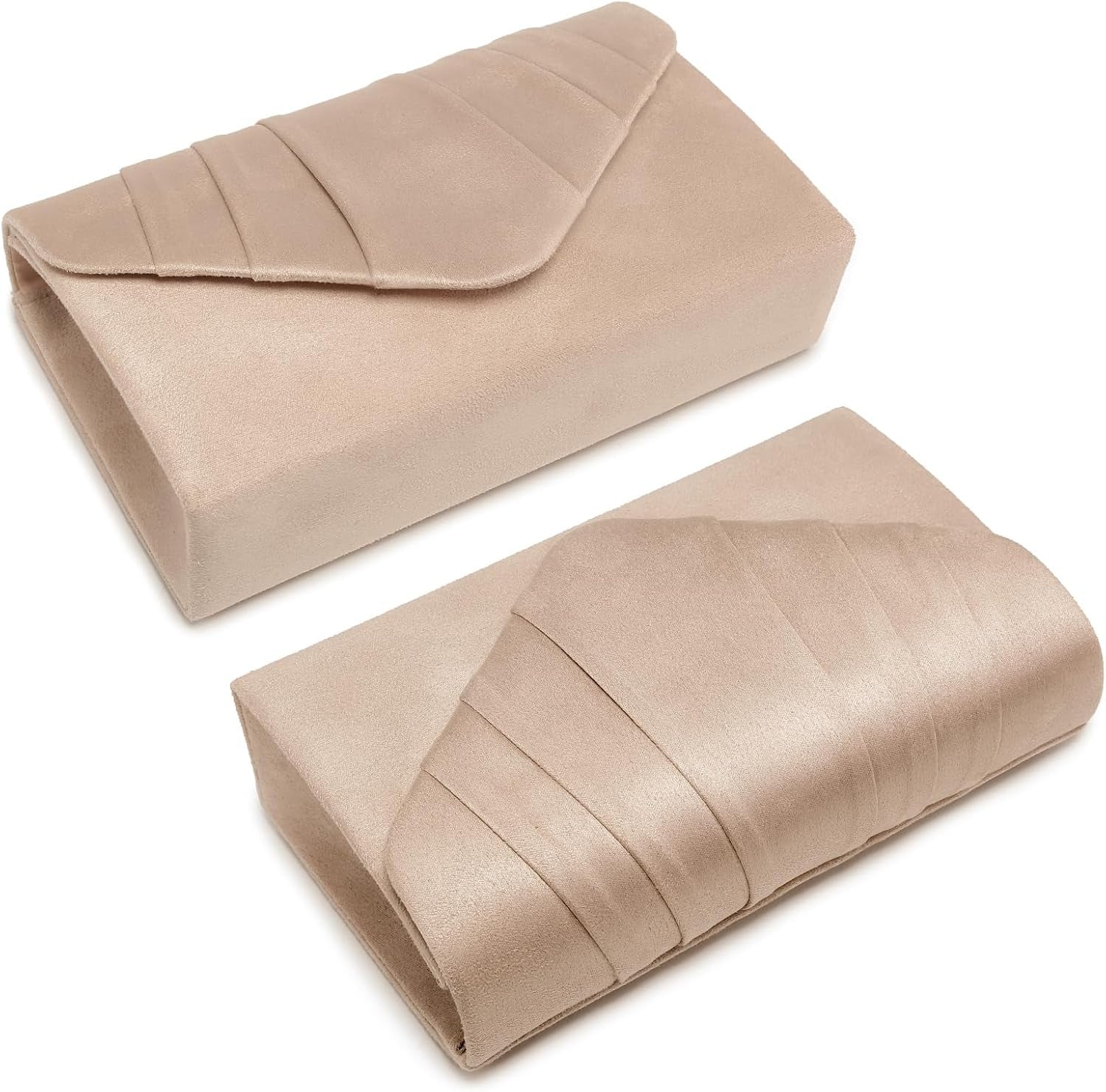 Women's Evening Bag Pleated Envelope Clutch Handbag Wedding Party Bridal Purse
