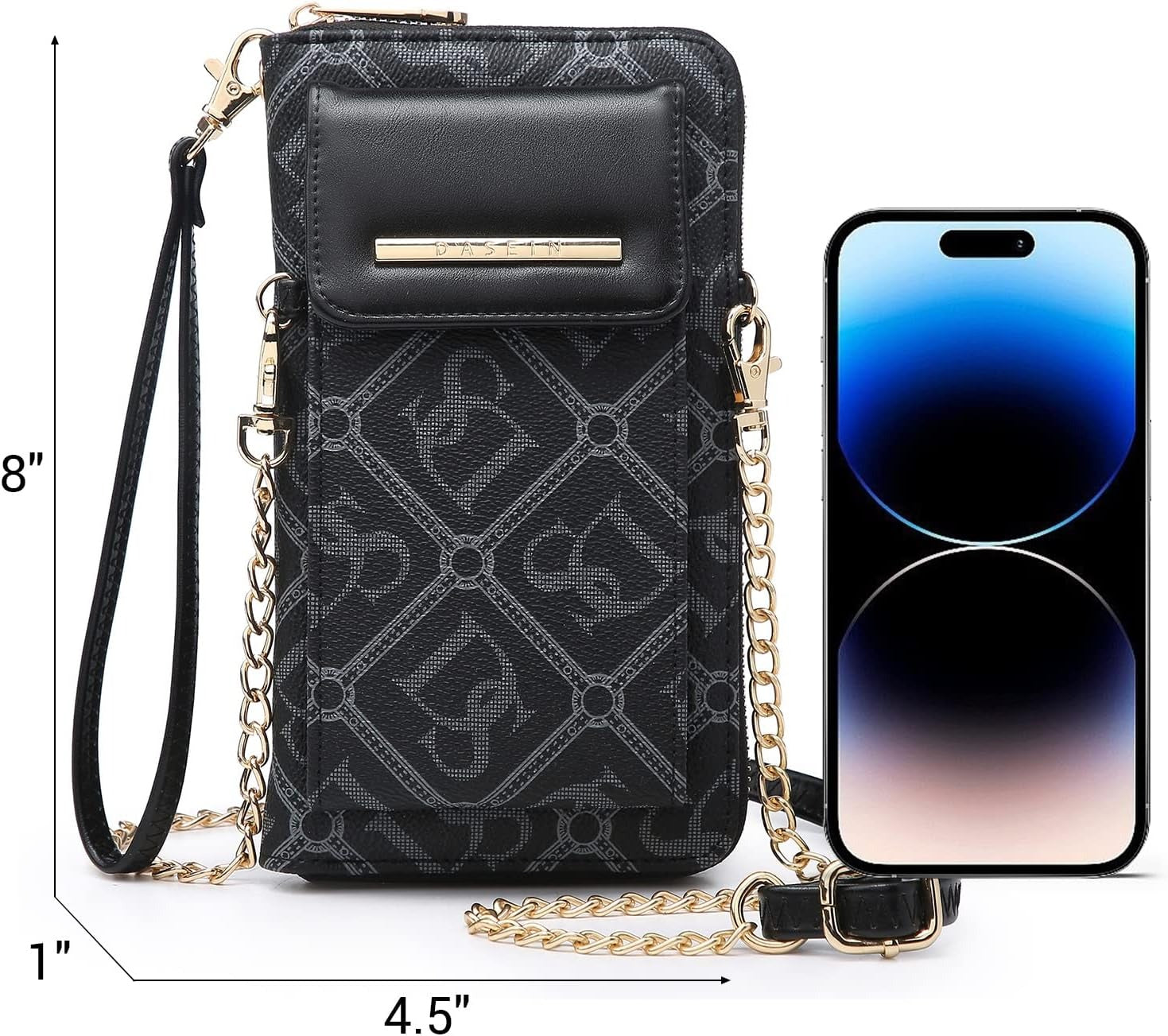 Crossbody Bag Phone Purse Handbag for Women Shoulder Bag Credit Card Wristlet Wallet with Multi Pockets