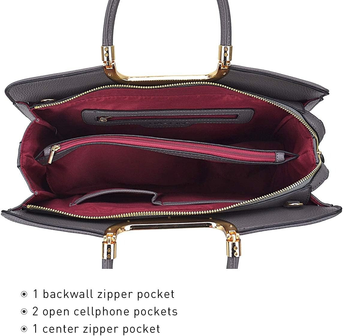 Womens Handbag Top Handle Shoulder Bag Tote Satchel Purse Work Bag with Matching Wallet