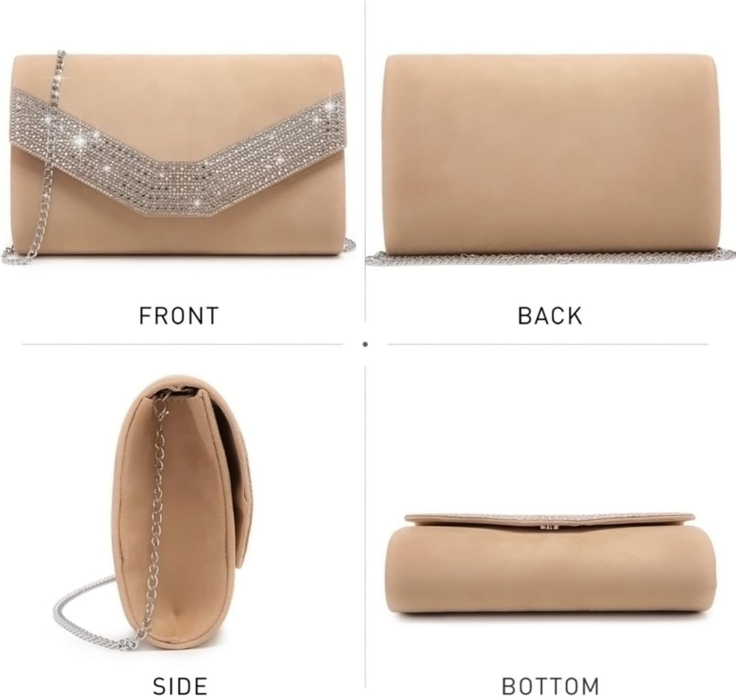 Women's Evening Bags Formal Party Clutches Wedding Purses Cocktail Prom Handbags