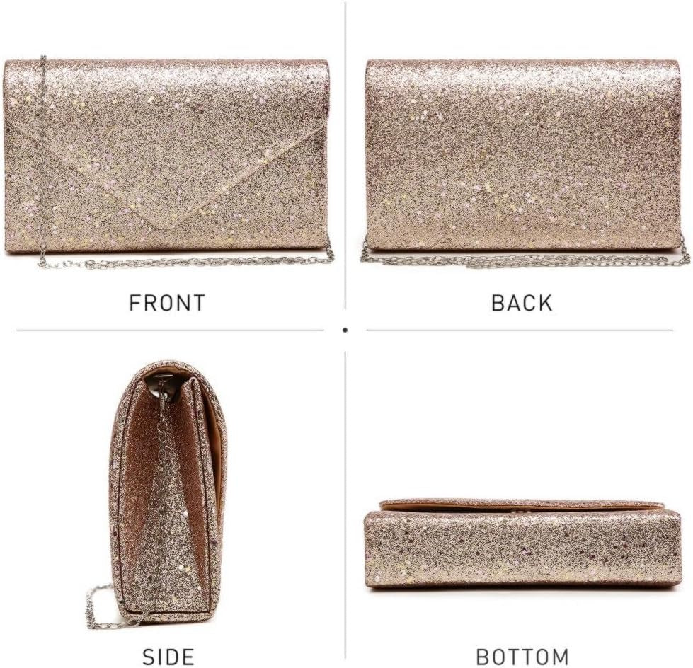 Women Glitter Evening Bags Formal Clutches Wedding Purses Party Dressy Clutch Purse Cocktail Prom Handbags