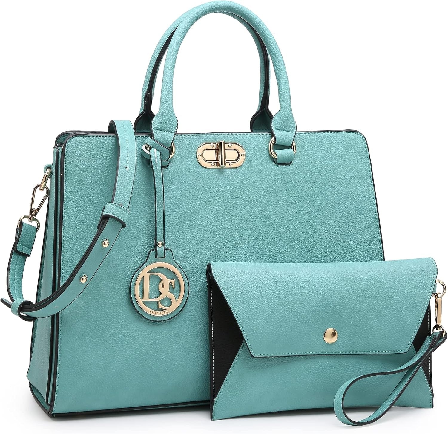 Women Handbags Purses Ladies Work Purse Satchel Tote Top Handle Shoulder Bags with Matching Clutch