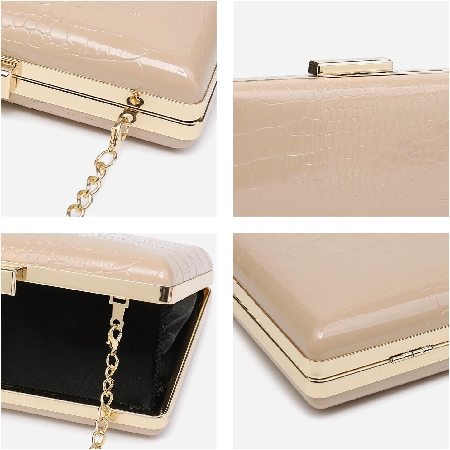 Women Croro Evening Purses Clutch Bags Formal Party Clutches Wedding Purses