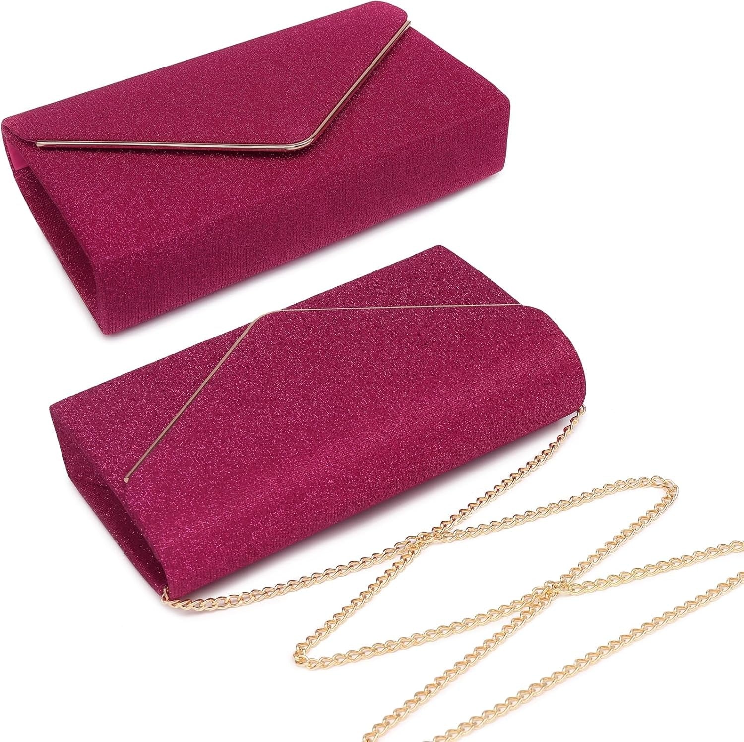 Women Glistening Clutches Handbags Evening Bags Wedding Purses Cocktail Prom Party Clutches