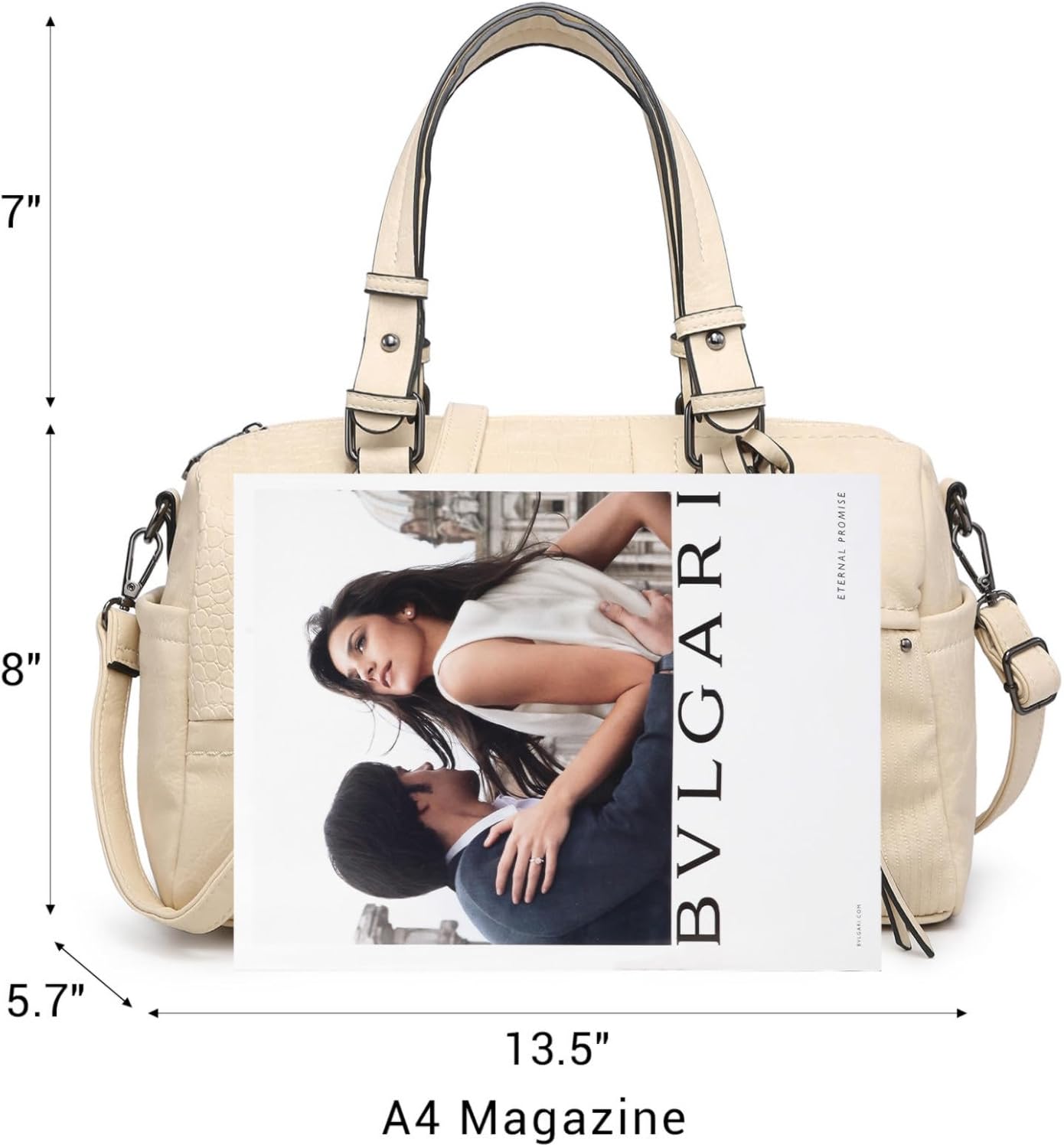Women Soft Vegan Leather Barrel Bags Large Hobo Top Handle Work Totes Satchel Handbags Shoulder Purse