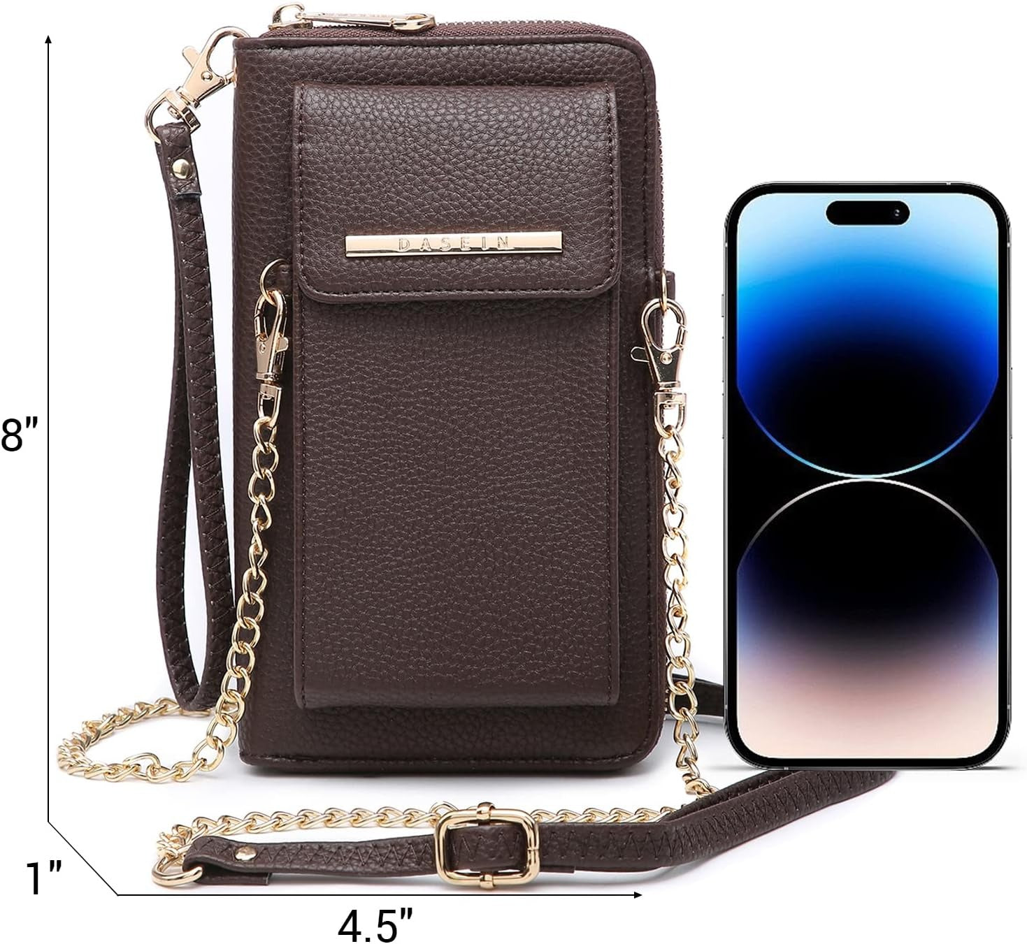 Crossbody Bag Phone Purse Handbag for Women Shoulder Bag Credit Card Wristlet Wallet with Multi Pockets