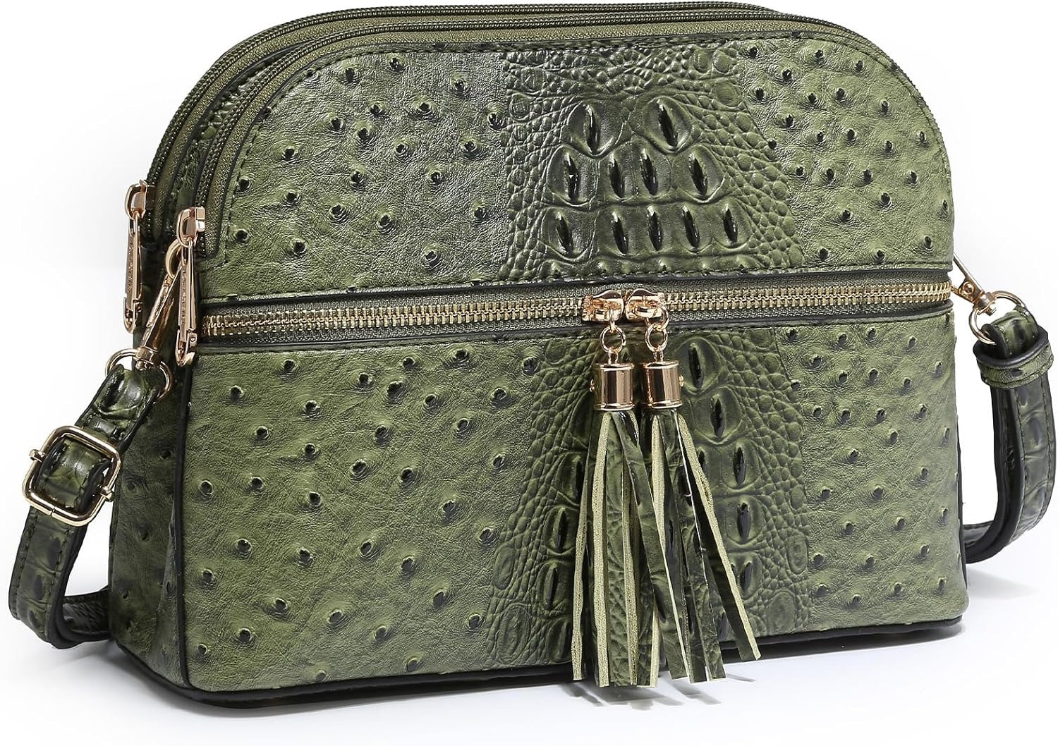 Women Tassel Zipper Pocket Crossbody Bag Shoulder Purse Fashion Travel Bag