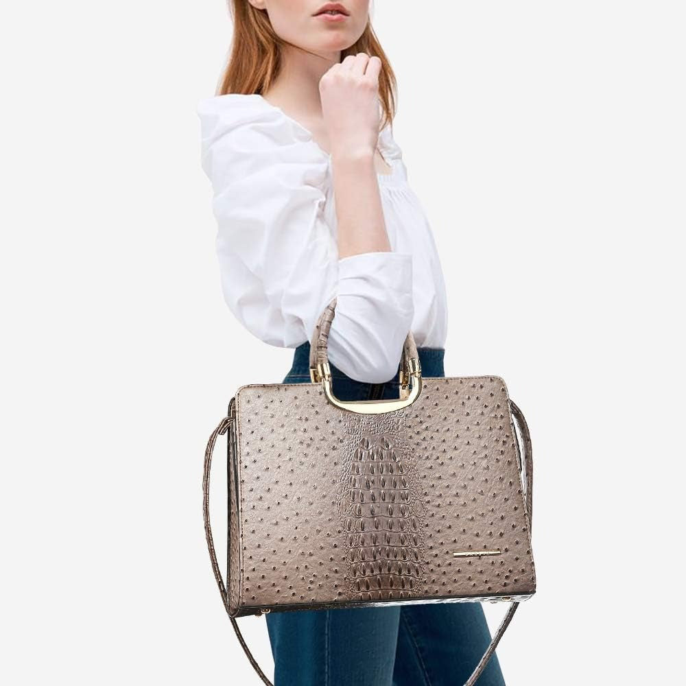 Womens Handbag Top Handle Shoulder Bag Tote Satchel Purse Work Bag with Matching Wallet