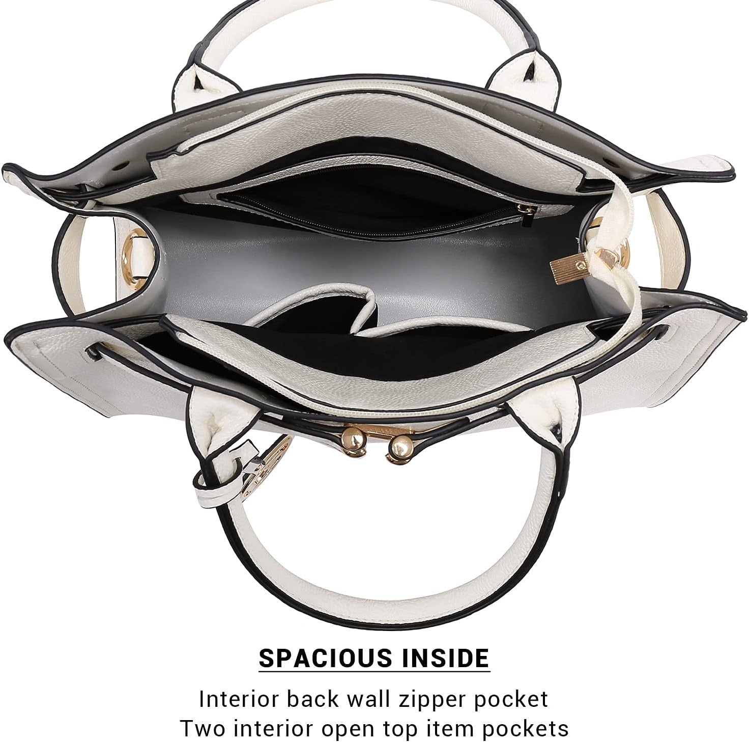 Women Satchel Purses Handbags Belted Top-handle Work Tote Shoulder Bags with Long Strap